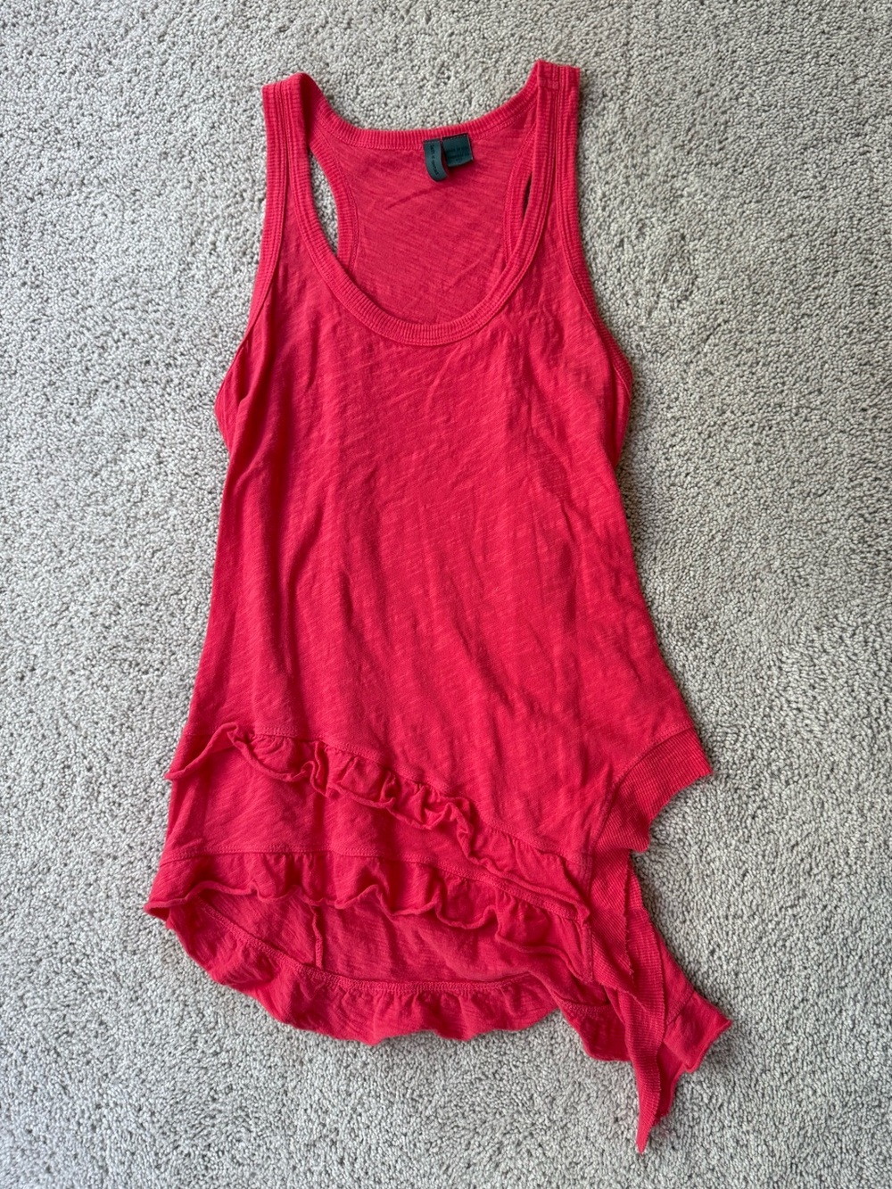 Women’s Ruffled Razorback tank top (Anthropologie)